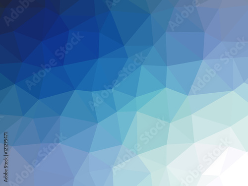Teal navy blue gradient polygon shaped background
