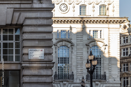 Picadilly street name plates photo