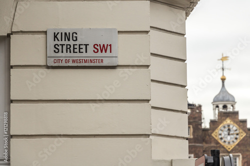 Canvas Print Street name plate, London