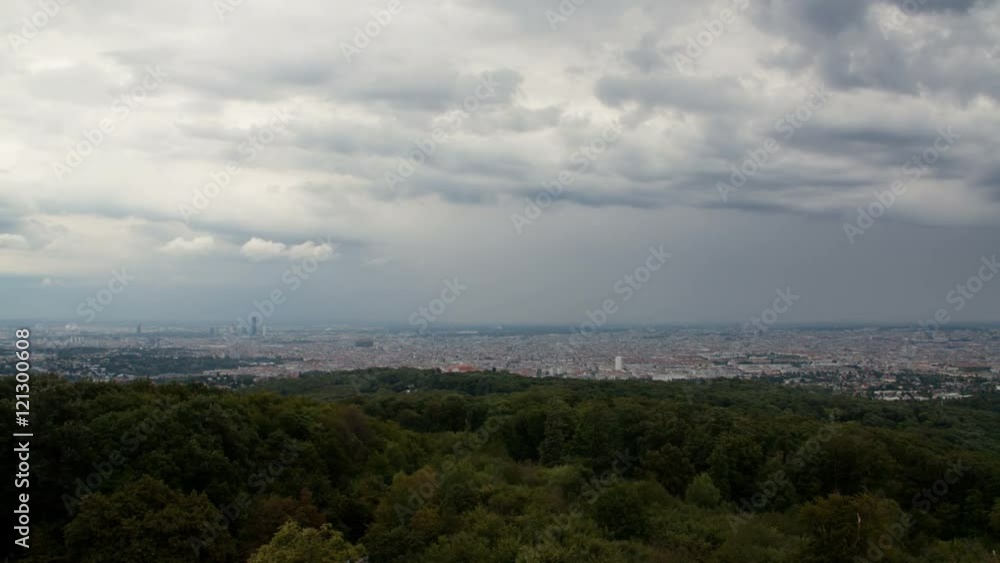Time lapse of windy clouds above Vienna, Austria Time lapse of windy clouds above Vienna, Austria