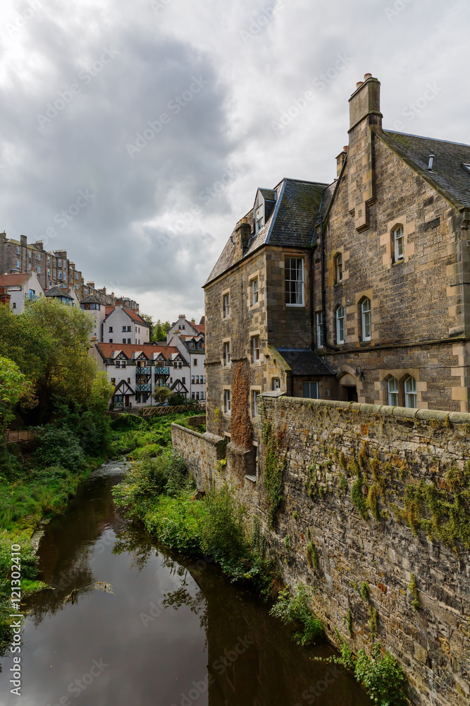 picturesque Dean Village in Edinburgh, Scotland picturesque Dean Village in Edinburgh, Scotland