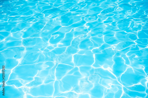 Blue water surface and abstract, Blue water surface in swimming pool © peangdao