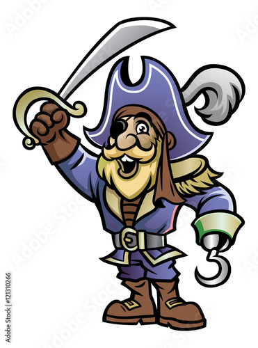 cartoon of pirate