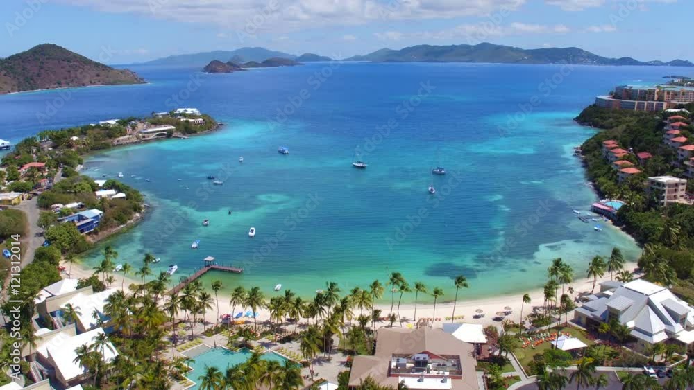 Aerial view of Margaritaville coki point, St Thomas, United States Virgin Islands Aerial view of Margaritaville coki point, St Thomas, United States Virgin Islands
