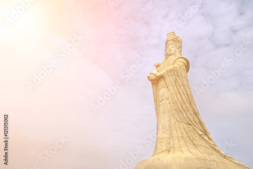 Chinese god statue photo