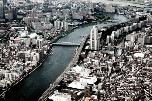 Aerial view of Tokyo