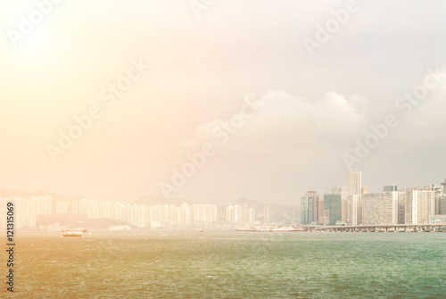 Photography Cityscape of tall buildings near ocean