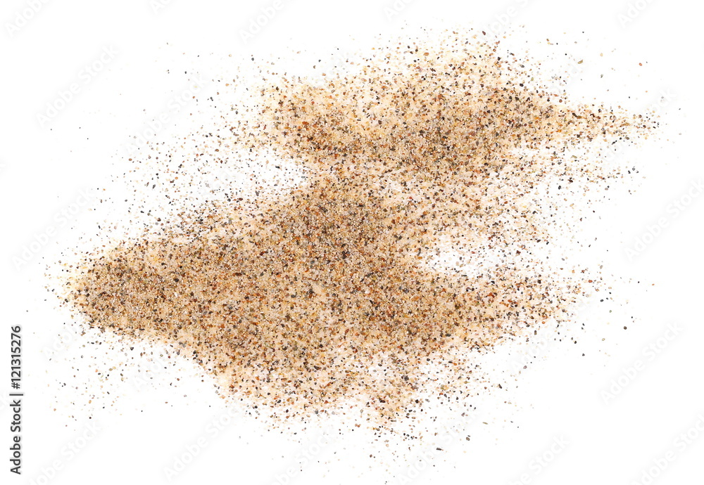 pile of sand isolated on white background pile of sand isolated on white background