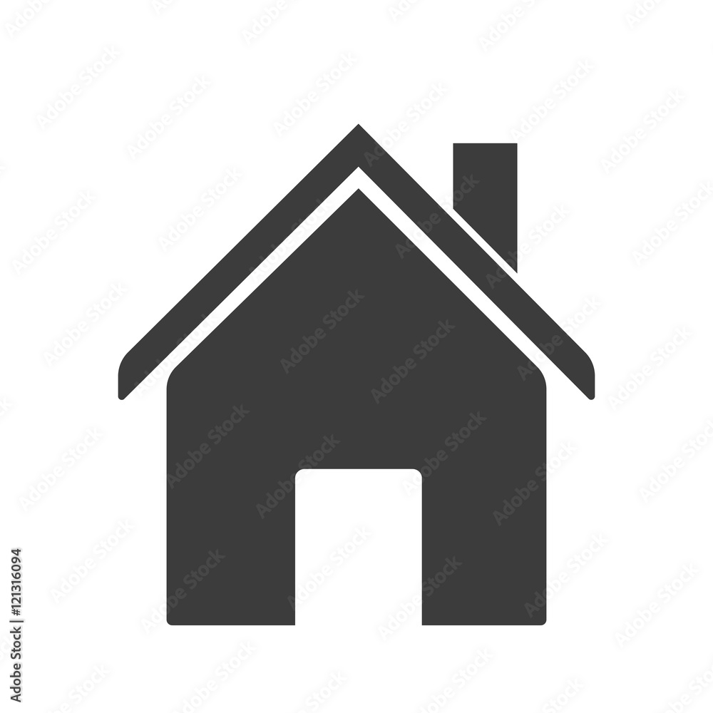House chimney and door icon. House chimney and door Vector isolated on white background. Flat vector illustration in black. EPS 10 House chimney and door icon. House chimney and door Vector isolated on white background. Flat vector illustration in black. EPS 10