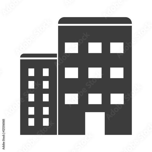 Apartment icon. Apartment Vector isolated on white background. Flat vector illustration in black. EPS 10