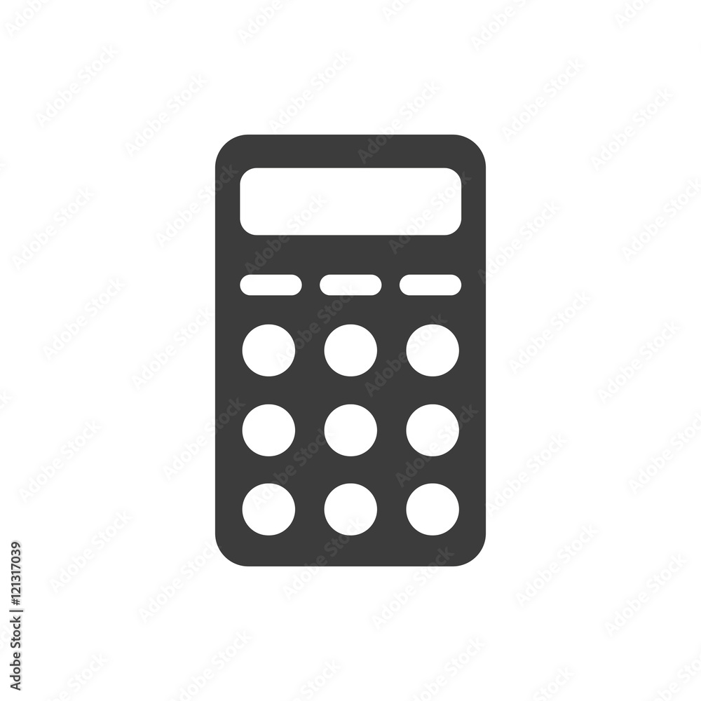 Calculator icon. Calculator Vector isolated on white background. Flat vector illustration in black. EPS 10 Calculator icon. Calculator Vector isolated on white background. Flat vector illustration in black. EPS 10