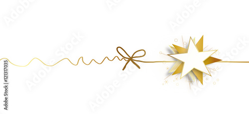 Schleife Band Banner Sterne Stern Gold Welle Wellen