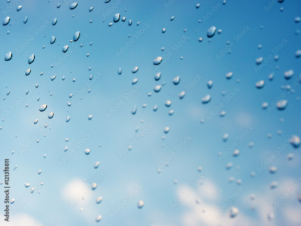 drops of rain on window glass drops of rain on window glass