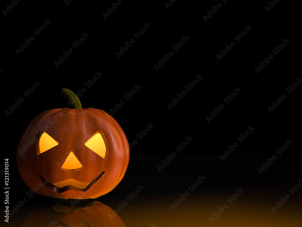 halloween pumpkin on black background halloween pumpkin on black background