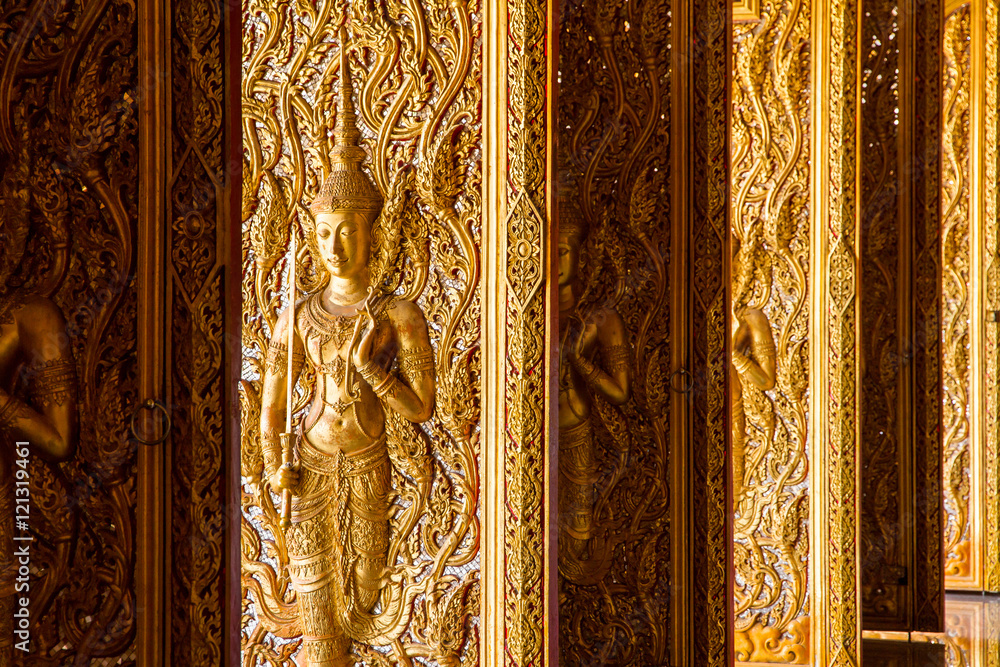 Monument of golden buddha,Temple Thailand