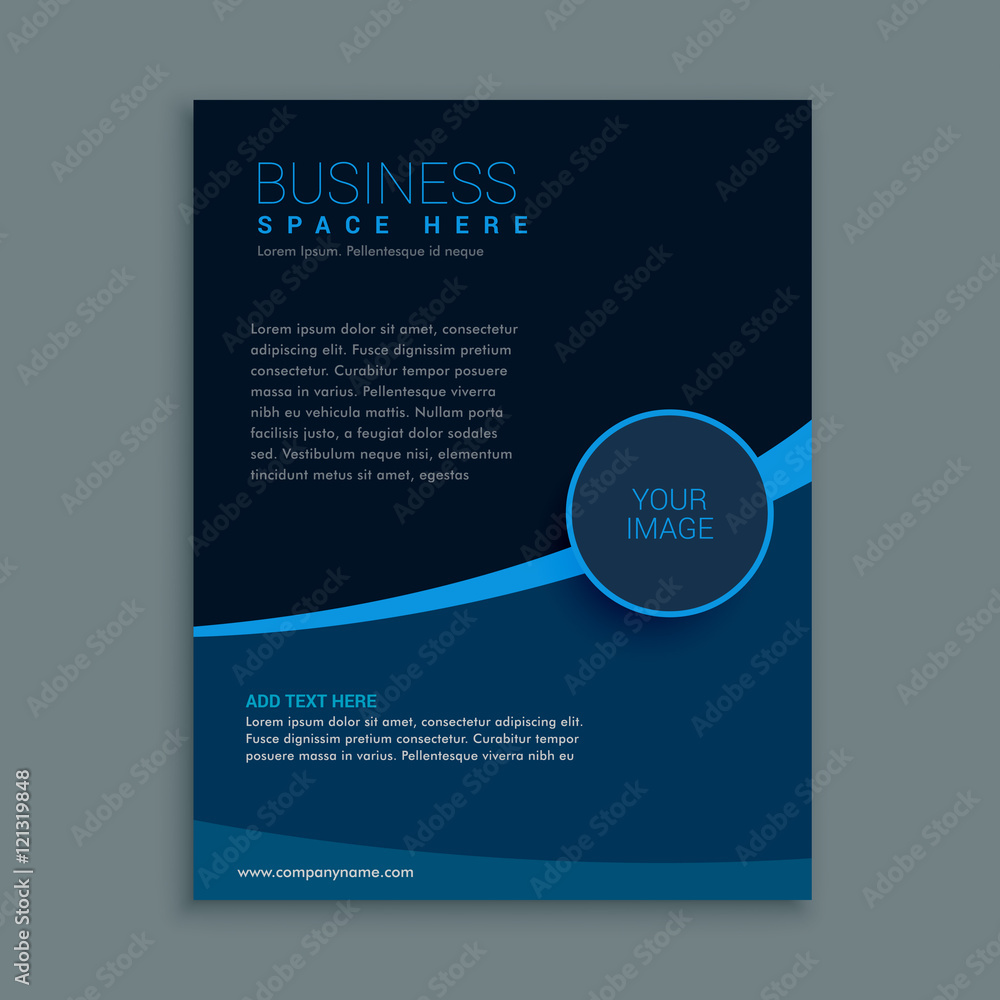 business brochure template in dark blue shade business brochure template in dark blue shade