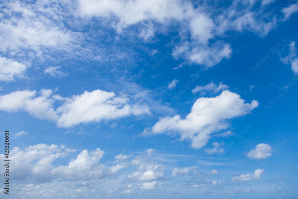 Blue sky with clouds background,  Beautiful clouds in the sky