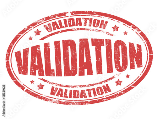 Validation sign or stamp