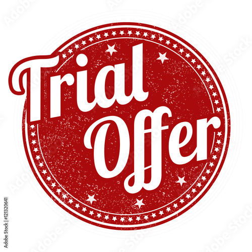 Trial offer stamp