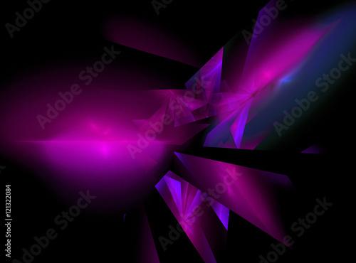 Abstract pink square fractal