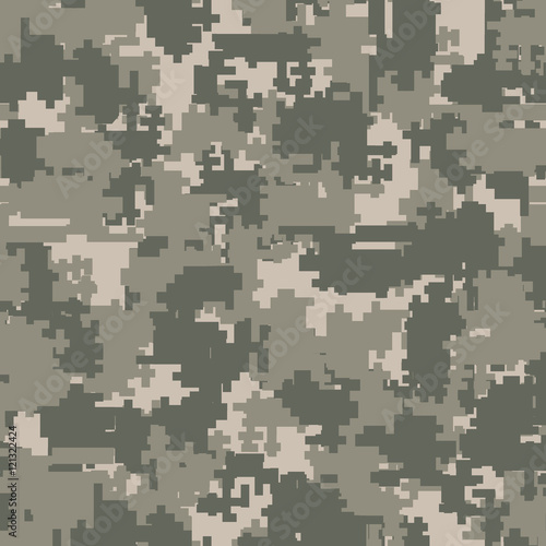 Digital camouflage seamless patterns
