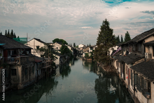 Canvas Print An evening in Zhujiajiao Ancient Water Town
