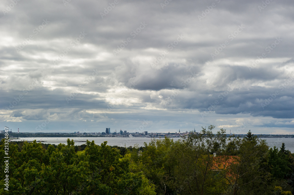 view of old town of Tallinn Estonia view of old town of Tallinn Estonia