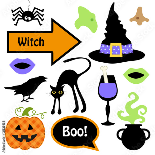 Cute set of halloween vampire photo booth props! Grab a prop and strike a pose!
