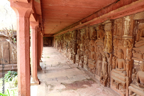 Antique stones  idols of God & Goddess in Deogarh, Uttar Pradesh Jaincentre built in  8th to the 17th century A.D. photo