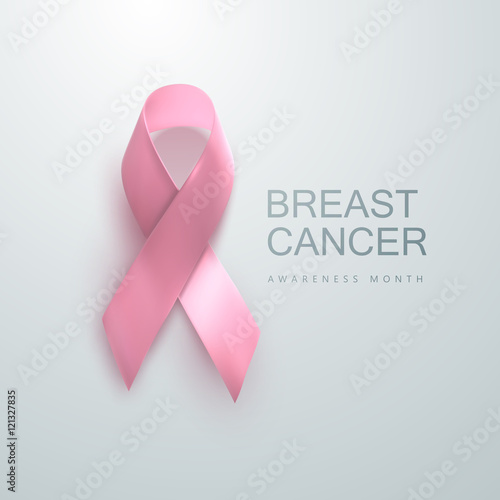 Breast Cancer Awareness Pink Ribbon.