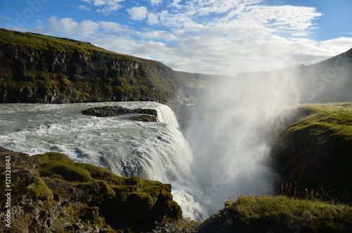 Waterfall in the Golden circle of Iceland
