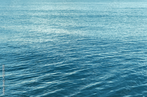Abstract Blue Sea surface with waves, background.