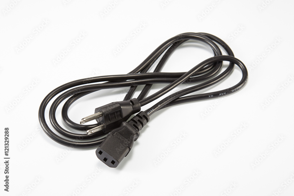 Three prong plug of and electrical power plug. PC power cord: 3- Three prong plug of and electrical power plug. PC power cord: 3-