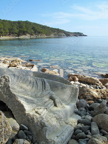 Old town Phaselis in Antalya, Turkey  photo