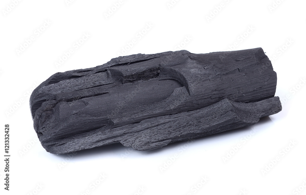 charcoal isolated on white charcoal isolated on white