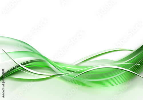 Abstract background in green.