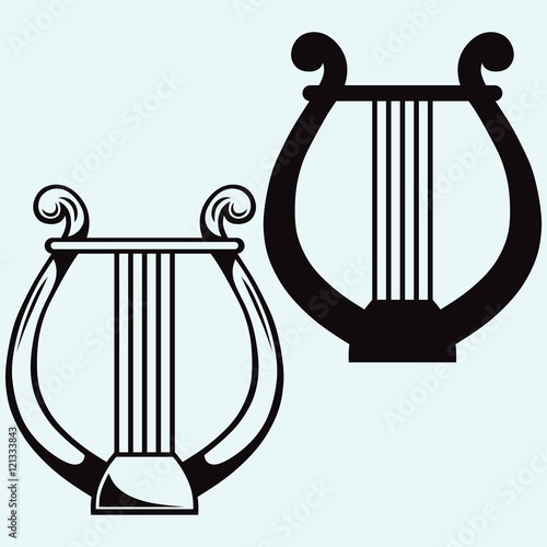 Lyre icon simple