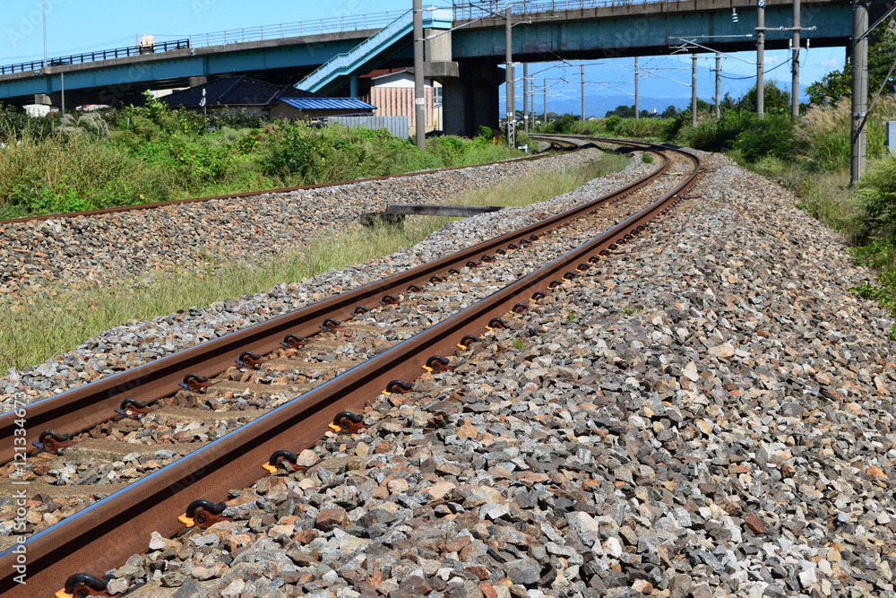 羽越本線の線路