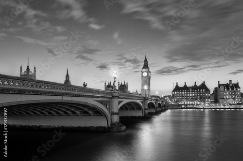 Westminster bridge by night