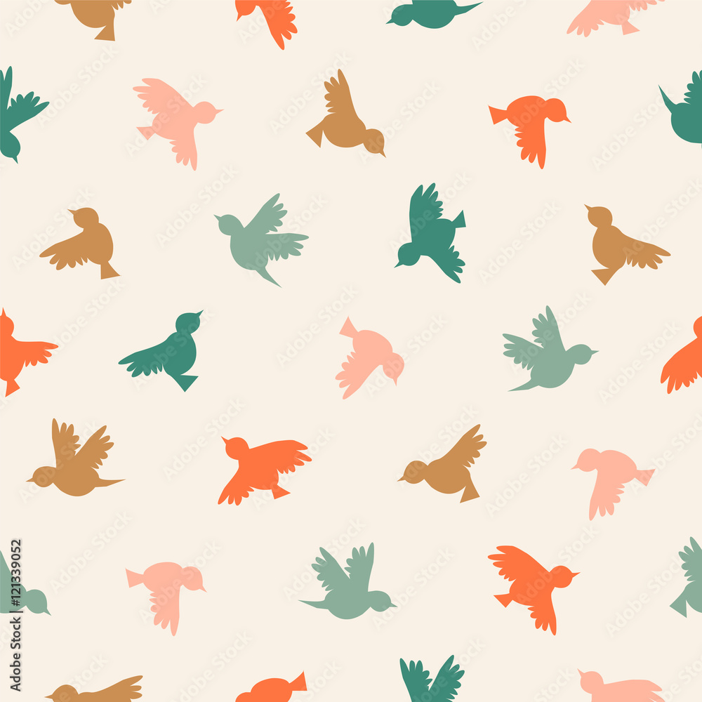 Seamless vector pattern - birds Seamless vector pattern - birds