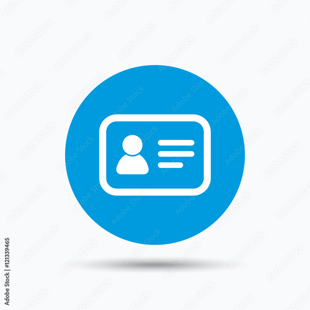 ID card icon. Personal identification document. ID card icon. Personal identification document.
