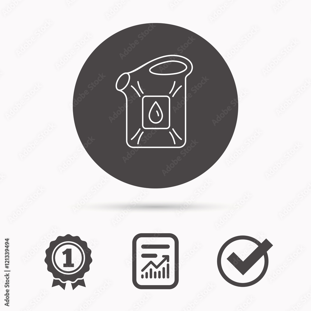 Jerrycan icon. Petrol fuel can with drop sign. Jerrycan icon. Petrol fuel can with drop sign.