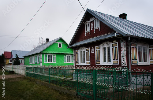 Domy drewniane malowane