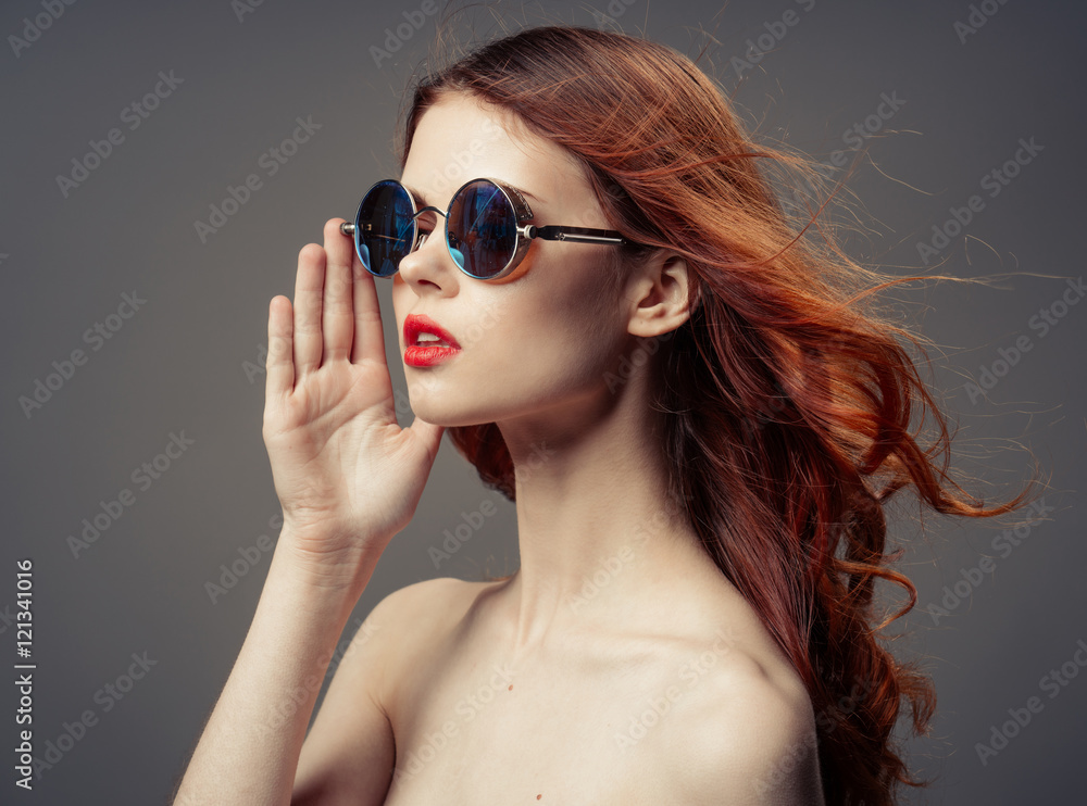 sexy girl with red lips in glasses
sexy girl with red lips in glasses