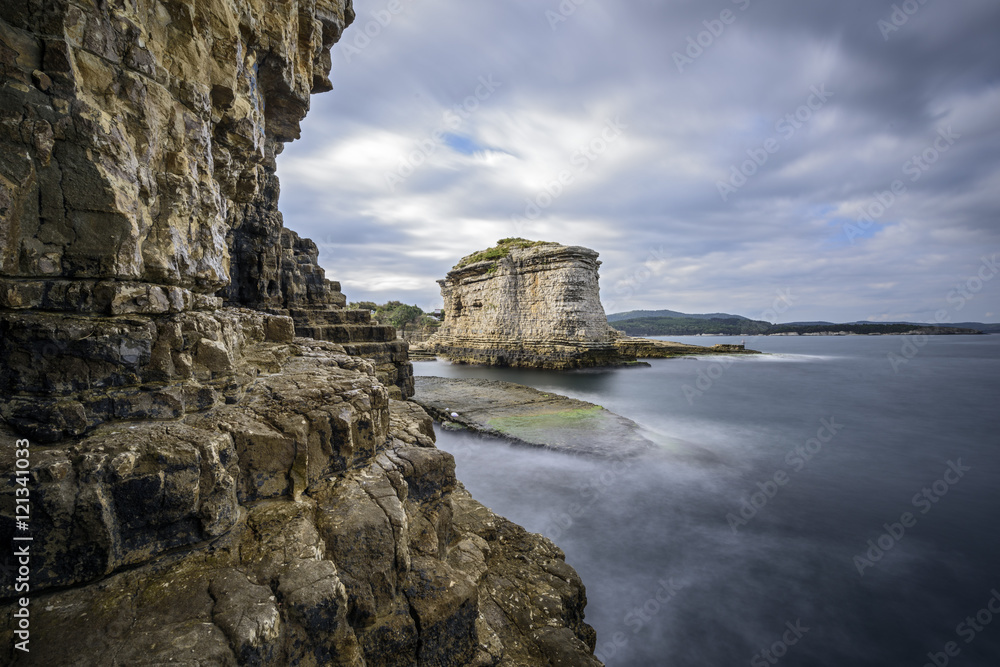 beautiful nature landscape with long exposure