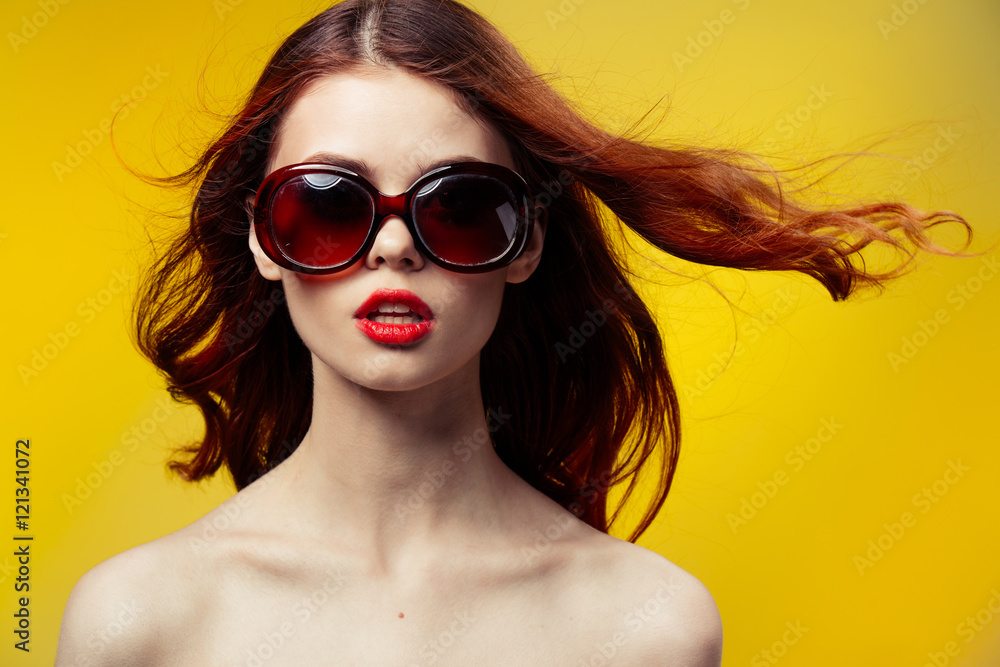 sexy girl with red lips in glasses
sexy girl with red lips in glasses