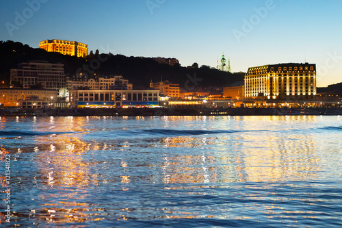 Kiev at twilight, Ukraine