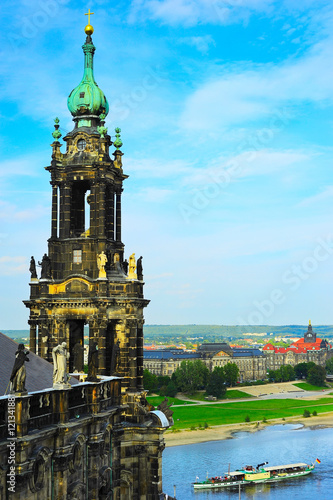 The Kreuzkirche church. Dresden, Germany