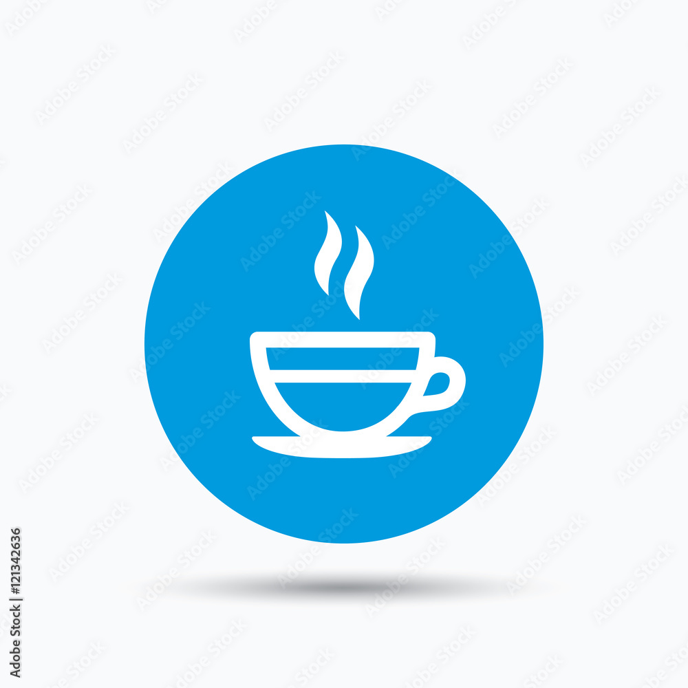 Tea cup icon. Hot coffee drink sign. Tea cup icon. Hot coffee drink sign.