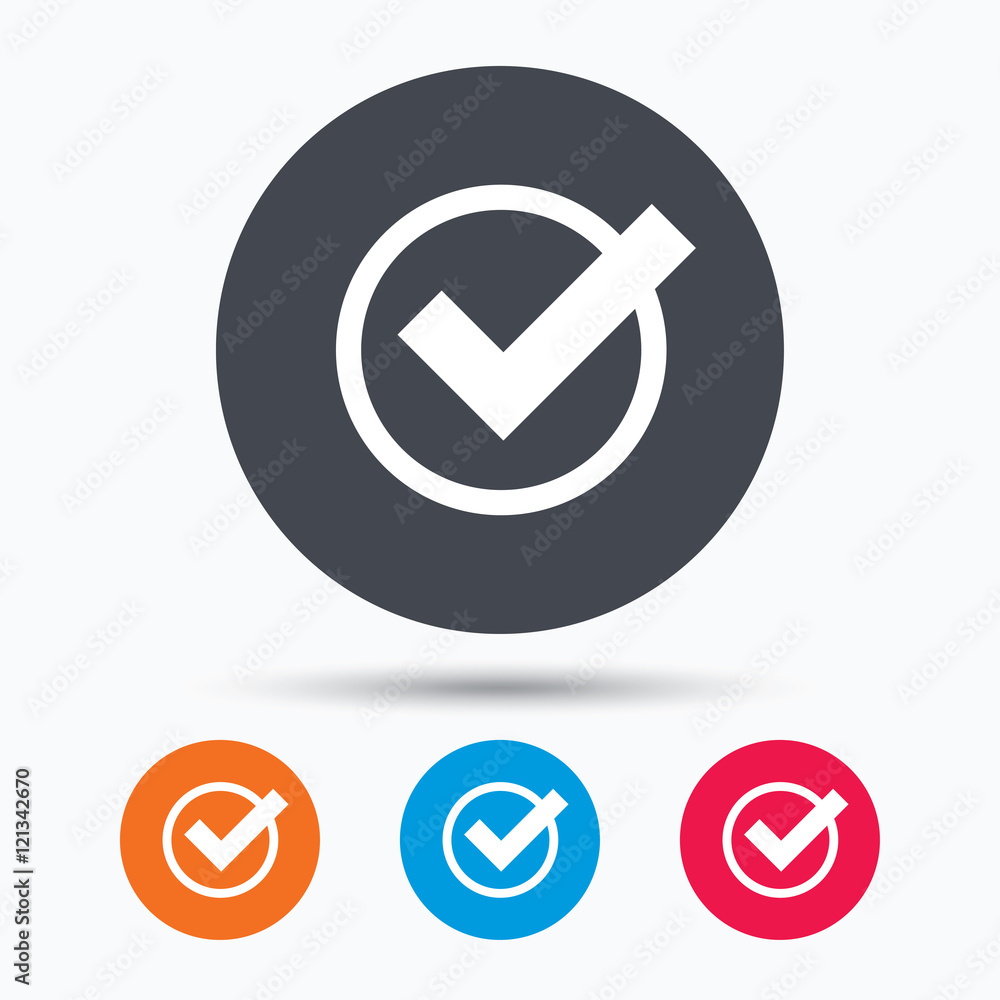Tick icon. Check or confirm sign. Tick icon. Check or confirm sign.
